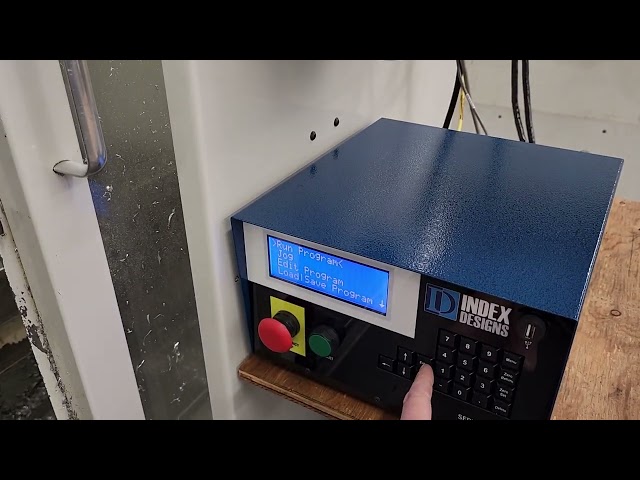 Indexer box operating in M-function mode with your CNC.