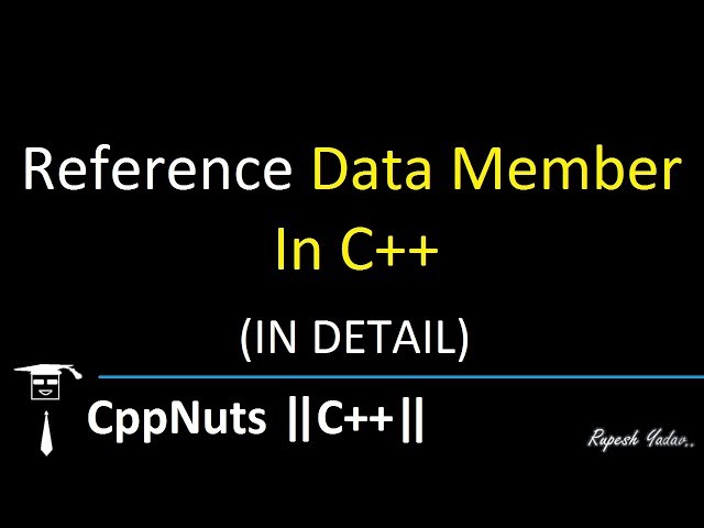 Reference Data Member In C++