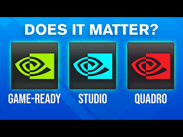 Does Nvidia "Game Ready" vs "Studio" Drivers Matter for Gaming? (Probably Not)