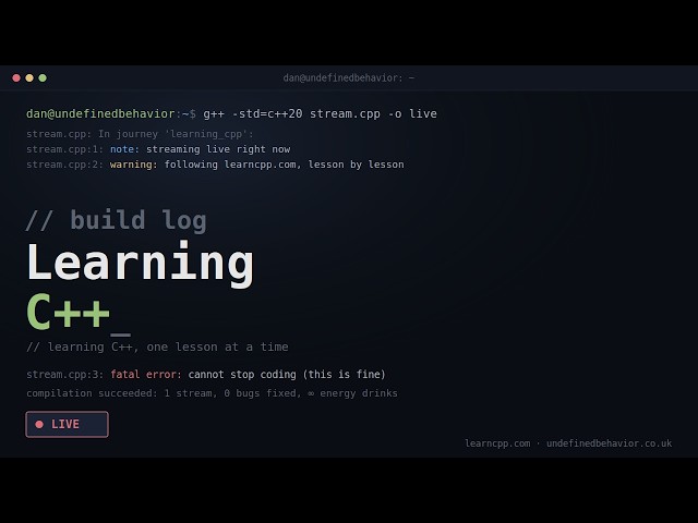 Learning C++ From Scratch | This Seemed Like a Good Idea - Day 2