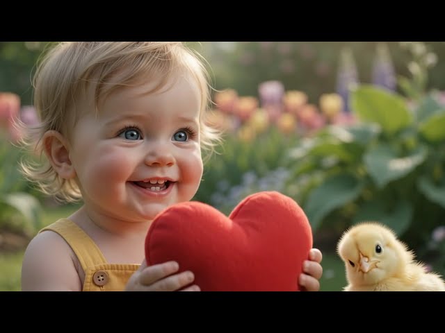 Baby Learns Shapes & Colors with Cute Baby Animals! 🔵❤🐶 | Educational Video for Toddlers