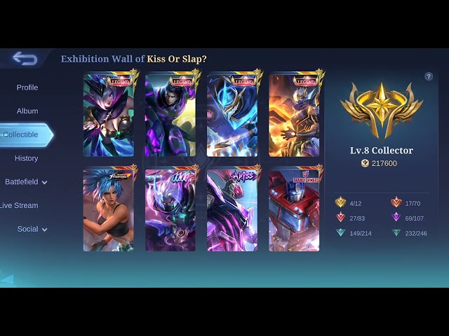 check your original account collector points | MLBB | NeXtIN