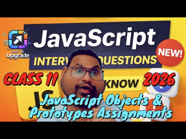 JavaScript Objects & Prototypes Assignments | freeze vs seal | CLASS 11 #javascript