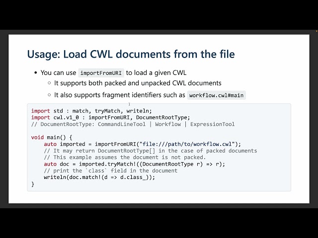 cwl-d: CWL parser for D
