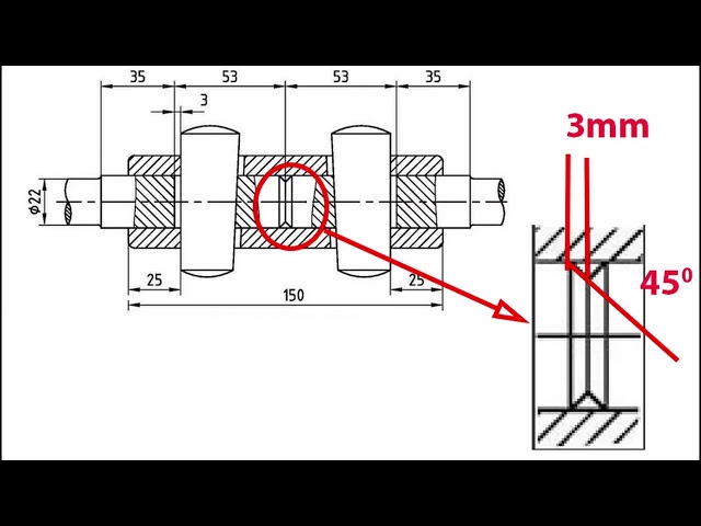 Sleeve & Cotter Joint Drawing in AutoCAD — Front View & Top View Explained Easily