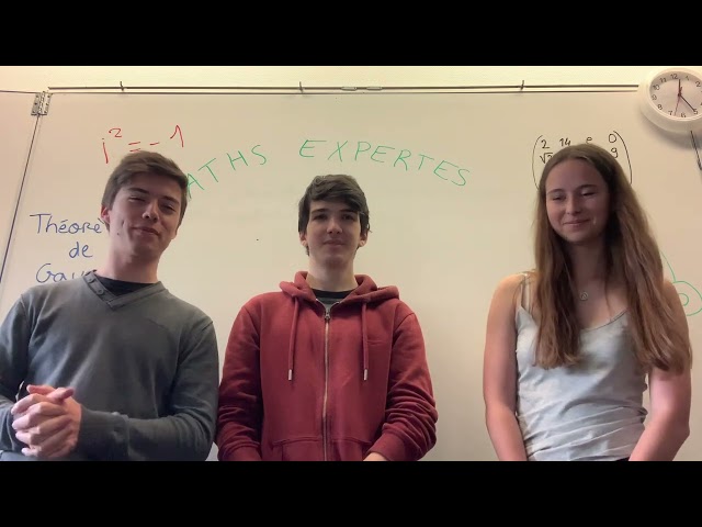 Pourquoi prendre l'option Maths expertes, explications des élèves - Lycée Saint-Louis