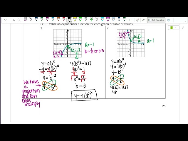 M1 Notes:  Writing Exponential Functions part 1 (2025-2026)