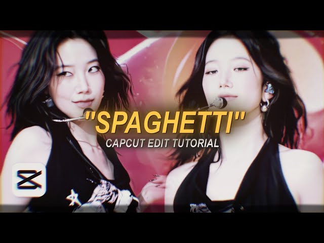 "SPAGHETTI" tiktok trend edit tutorial - capcut