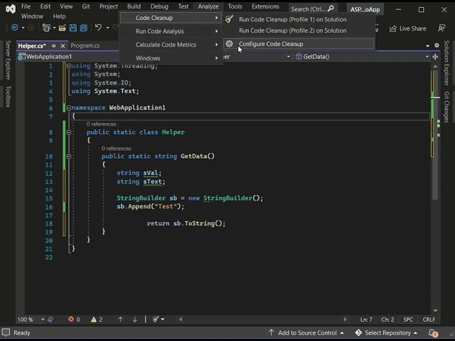 Code Cleanup on Save in Visual Studio 2022