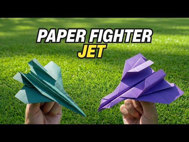 ORIGAMI: Step-by-Step Guide to 2 Paper Fighter Jets - ELEKTROGAMI