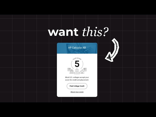 If you need a 5 on AP Calc AB, watch this.