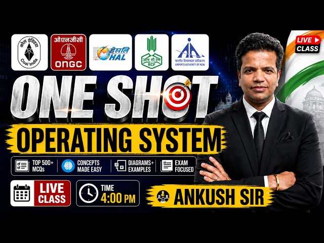 ONE SHOT Operating System | Operating System MCQs | Operating System One Shot