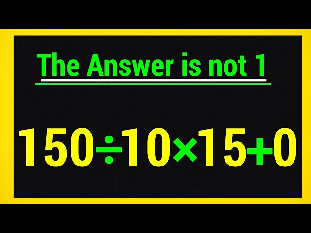 Can you solve this Tricky Math Problem! | Simplify PEMDAS / BODMAS rules 