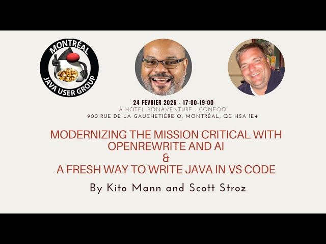 Modernizing with OpenRewrite and AI + Write Java in VS Code @Confoo