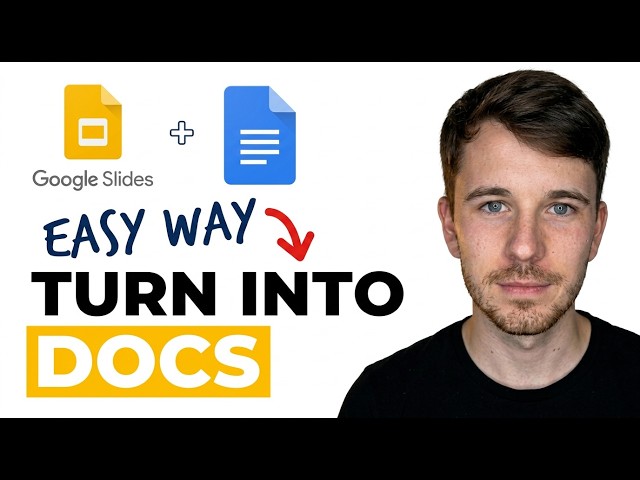 How to Turn Google Slides into Google Docs 2026 (Easy Guide)