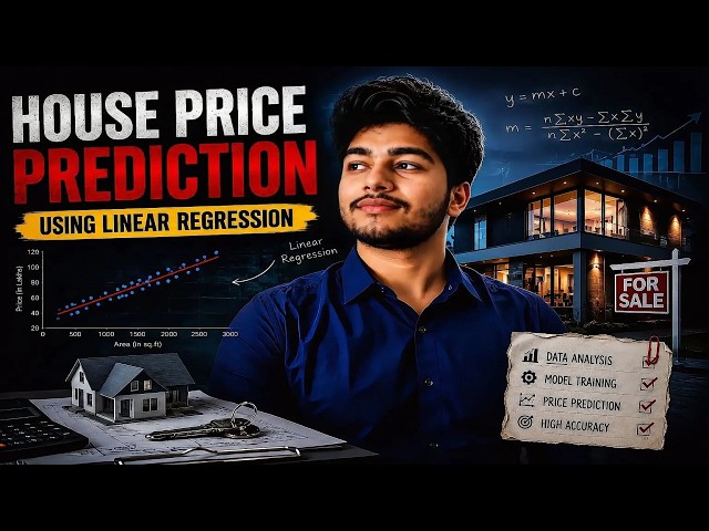 🏠 House Price Prediction using Linear Regression | AI/ML Tutorial 🚀 #MachineLearning #Python #AI
