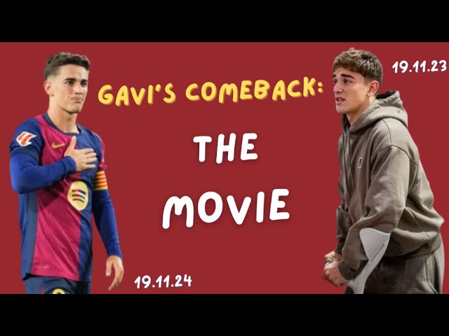 Gavi's Incredible Comeback: One Year After the Injury 💙❤️‍🩹 | TRANSLATED TO ENGLISH