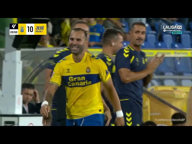 Gol de Jese en el UD Las Palmas 2 - Albacete 1  | J1 - 26-27 | Audio: Hector Ruiz