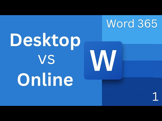 Word 365 Tutorial: Difference Between Word Desktop & Word Online | Beginner Guide
