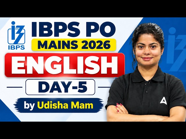 IBPS PO Mains 2026 English Day-5 | Complete Preparation by Udisha Mam
