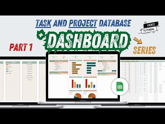 Project and Task Management  Dashboard in Google Sheets (Part 1/2) | Google Sheets Dashboard Series