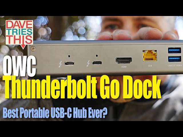 Is the OWC Thunderbolt Go Dock the Ultimate USB-C Portable Hub?