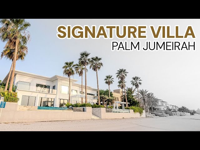Touring a Custom-Build Signature Villa with Breathtaking Views of Palm Jumeirah