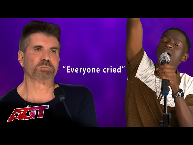 Simon Cowell in Tears After This Powerful Performance | America's Got Talent | Holding On #talent 
