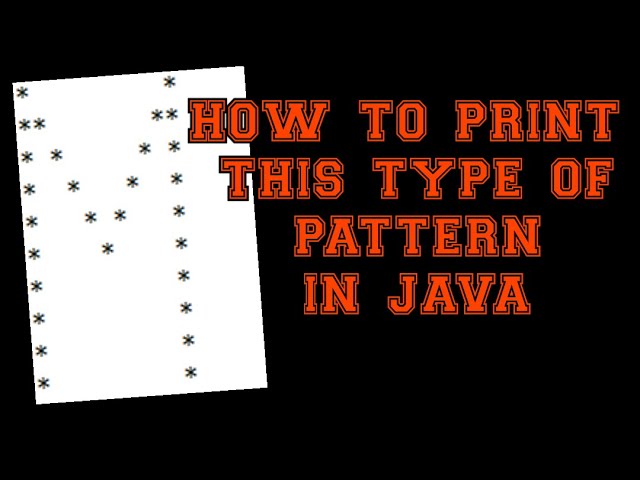 How To Print Alphabet M Pattern In Java