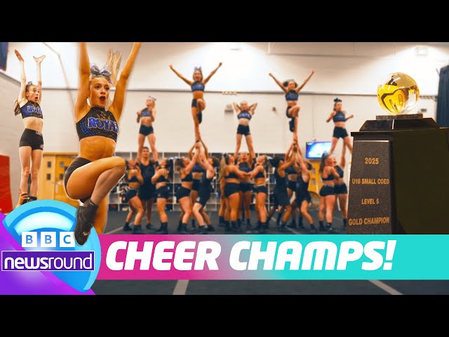 World Champion Cheerleaders Ready for Europe’s Biggest Competition! 🇬🇧💫 | Newsround
