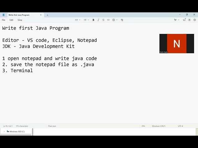 Java first Program