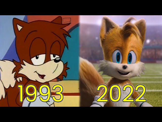 Evolution of Tails in Sonic Movies & TV (1993-2022)
