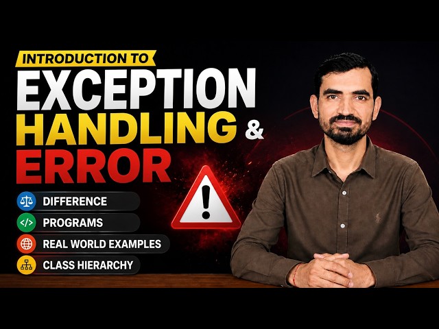 Exception Handling in Java | Exception vs Error, Hierarchy & Real-World Examples