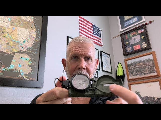 Using a Lensatic Compass to get Map Bearing