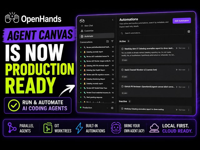 Agent Canvas Is Production Ready: Run & Automate AI Coding Agents