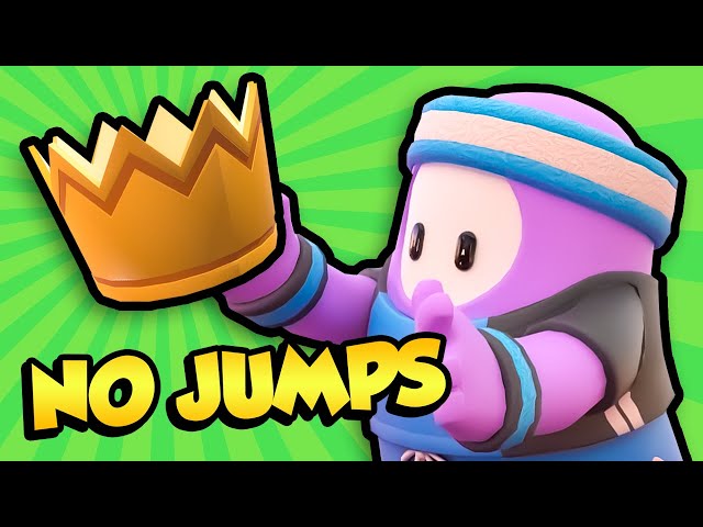 I Won Without JUMPING in Fall Guys - Challenge