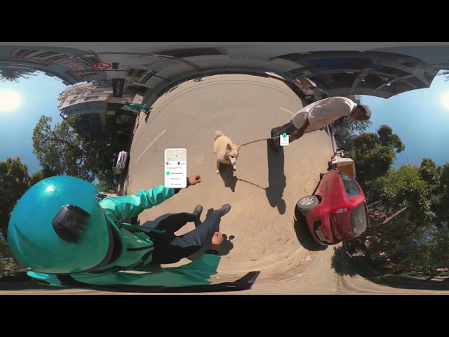VR Video of task completed from a Dunzo Delivery Partner's Perspective