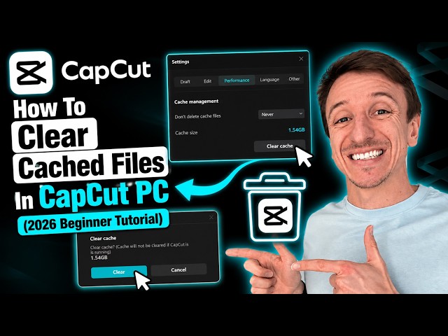 How To Clear Cached Files In CapCut PC (2026 Beginner Tutorial)