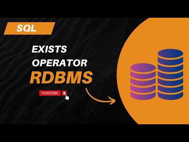Sql Exists operator (session - 14)