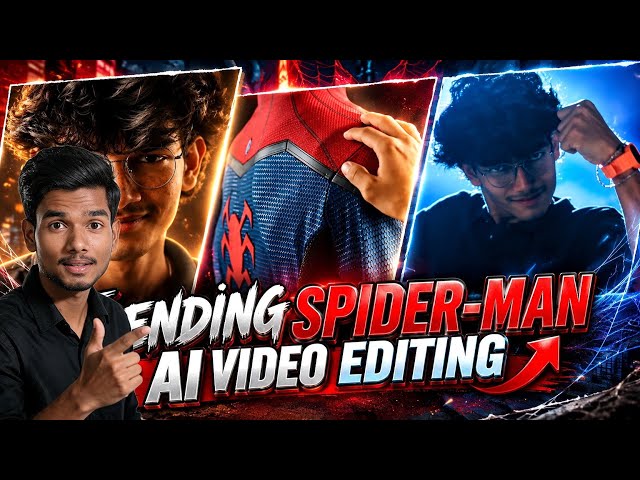 TRENDING SPIDER-MAN AI VIDEO EDITING | Make Your Own AI Spider-Man Video 🔥