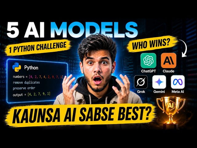 5 AI Models vs 1 Python Challenge — The Winner Surprised Me