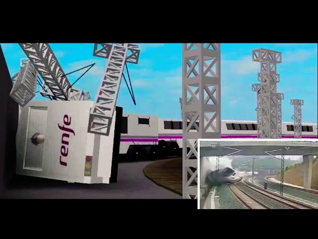 Renfe train crash (2 different sound crashes)