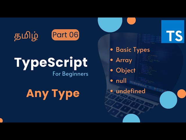 TypeScript Any Type Tamil | TypeScript for Beginners in Tamil