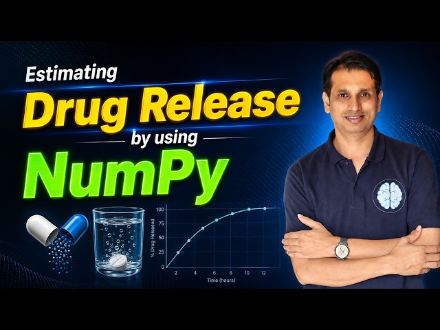 Estimating Drug Release by using NumPy | Python for pharmacy