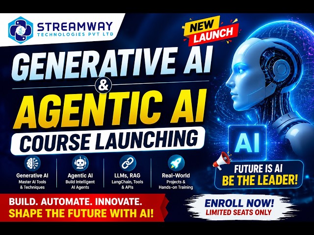 Generative AI & Agentic AI Course Launch | Build AI Agents, RAG, MCP & LLM Apps