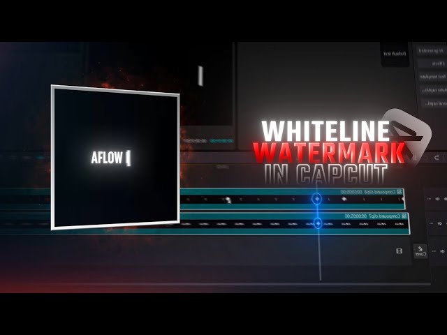 Smooth Whiteline Watermark Animation ||  CAPCUT PC TUTORIAL