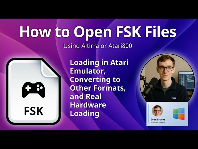 How to Open FSK Files (Atari 8-bit Cassette Image)