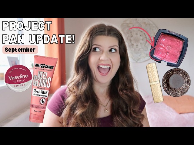 September Project Pan Update 2026 | big makeup use up challenge