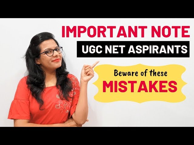 Beware of These Mistakes: Dos & Don'ts for UGC NET Exam