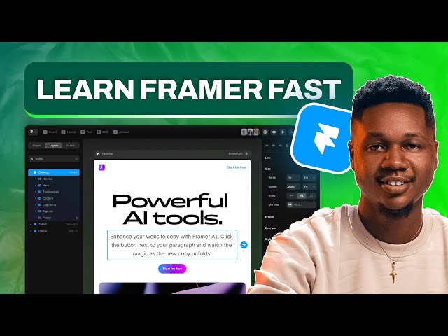 Framer Beginner Tutorial 2026 – Step-by-Step Guide